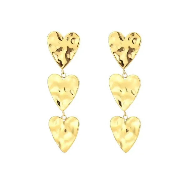 Oorbellen long love - goud