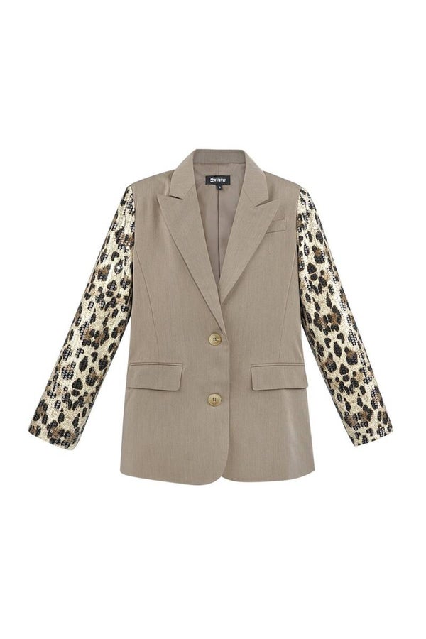 Blazer luipaard ★ Camel