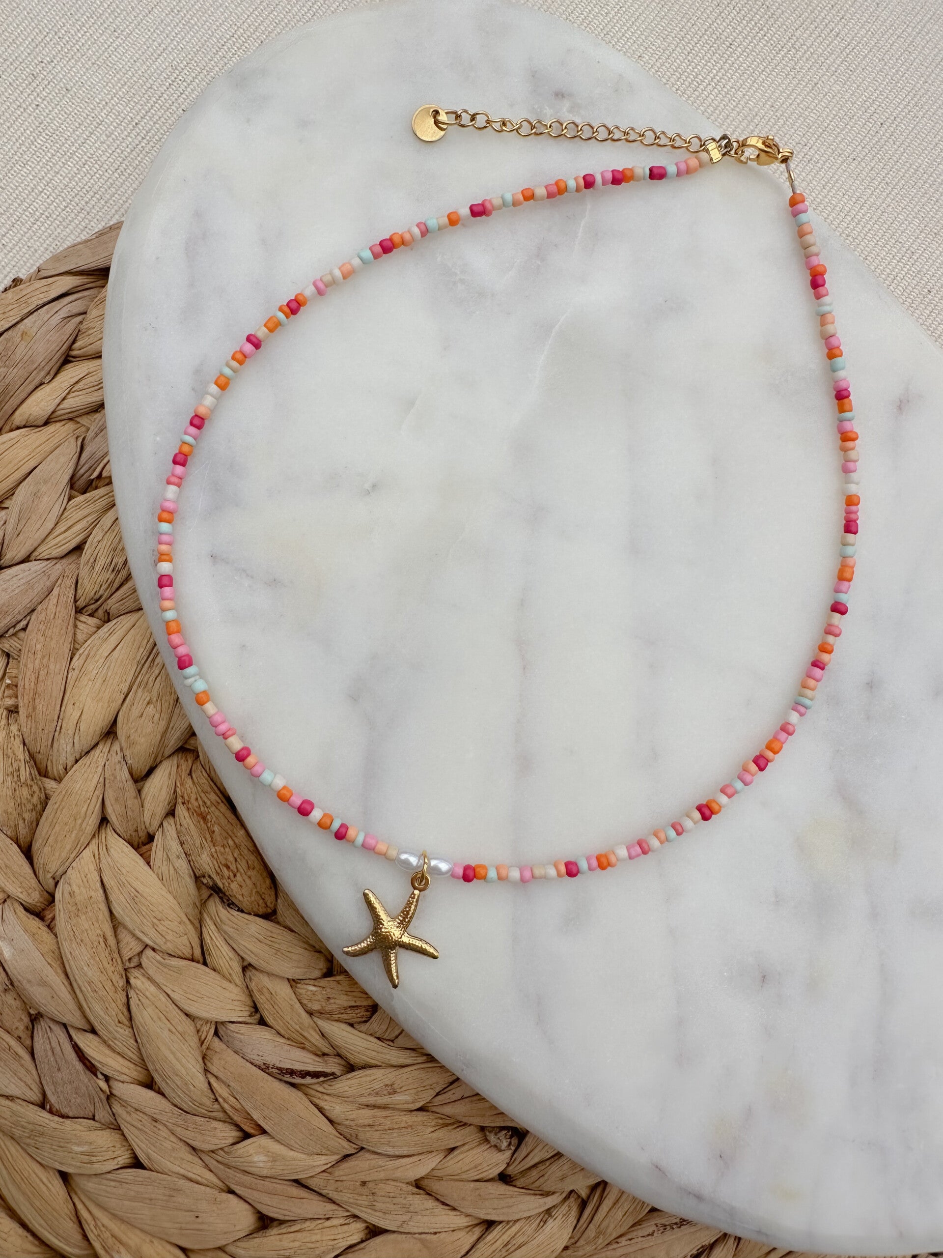 Ketting colorful starfish