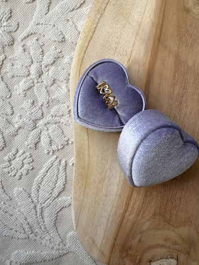 Ring love hearts ★ goud