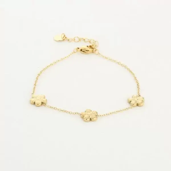 Armband 3 blossom ★ goud