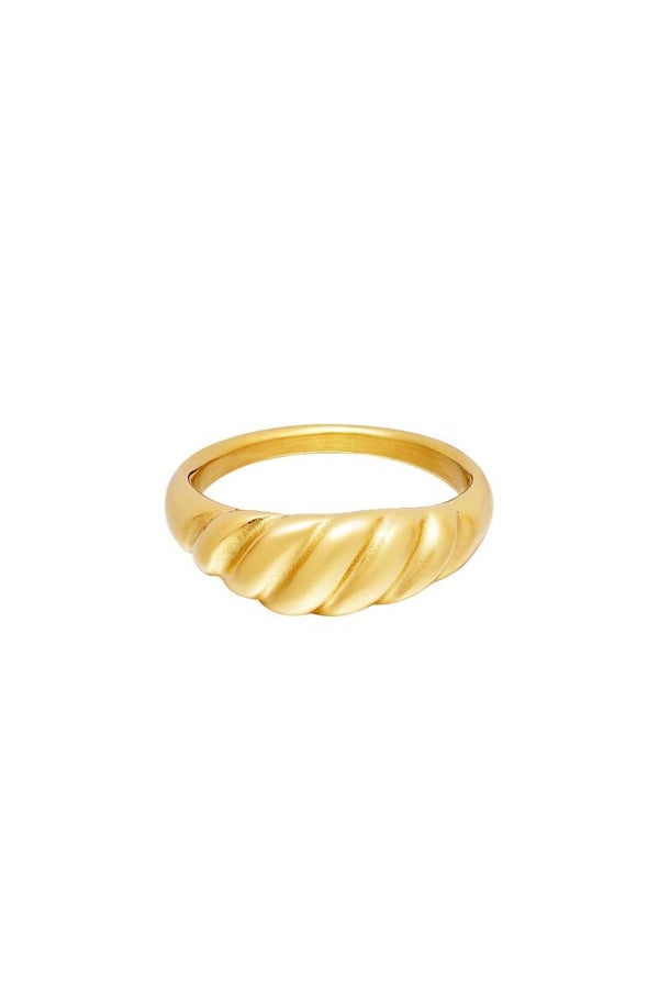 Ring croissant goud