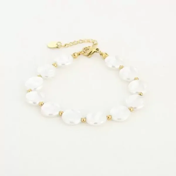 Armband ronde parels ★ goud