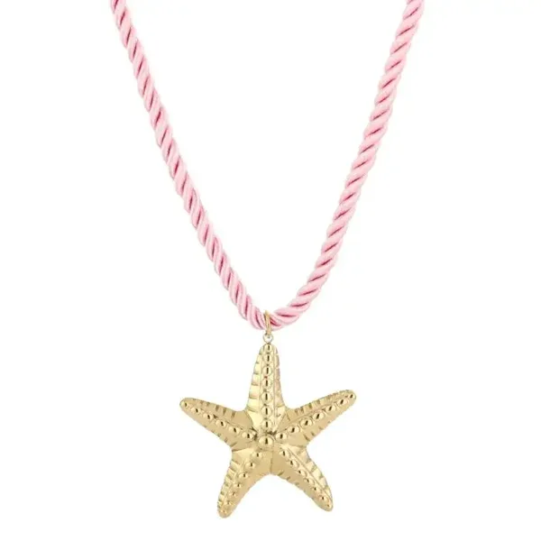 Ketting zeester ★ goud/roze