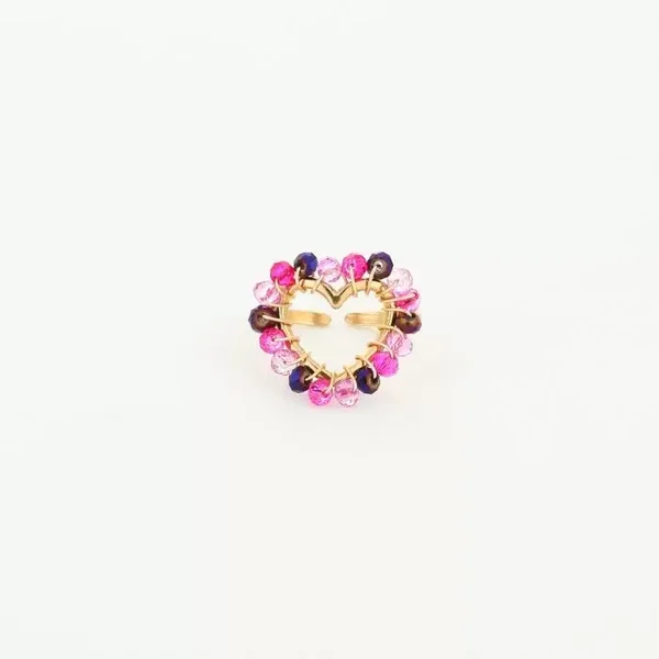 Ring fenne ★ goud/roze