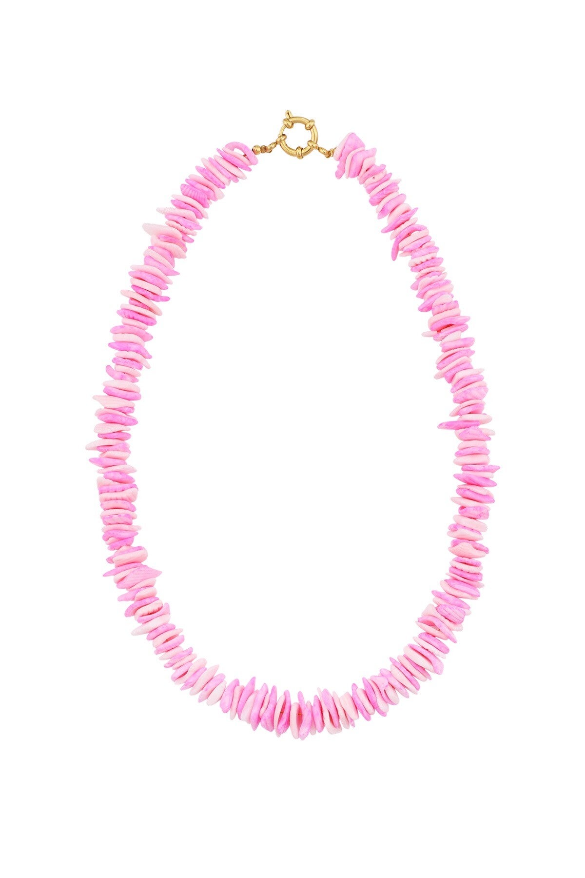 Ketting Bali - goud/roze