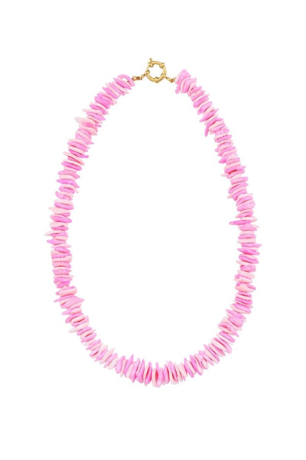 Ketting Bali - goud/roze