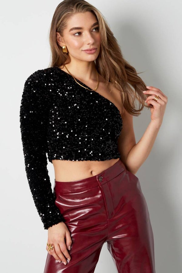 Off schouder top mila ★ zwart