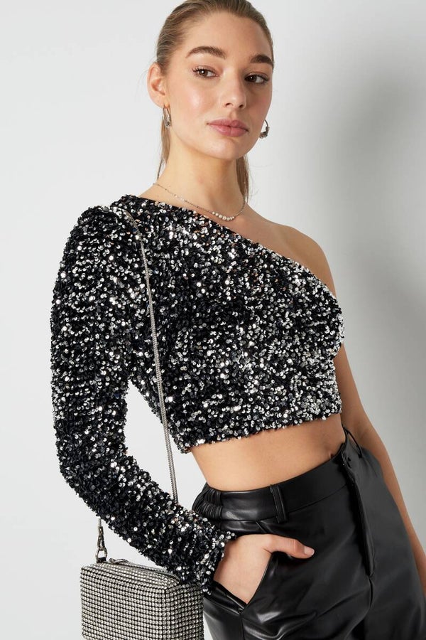 Off shoulder top mila ★ zilver