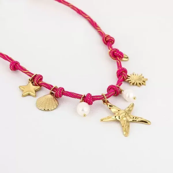 Ketting oceaan - roze