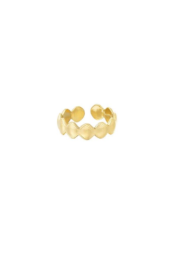 Ring Ibiza shells goud