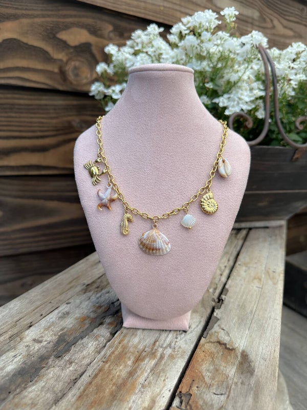 bedelketting ocean - goud