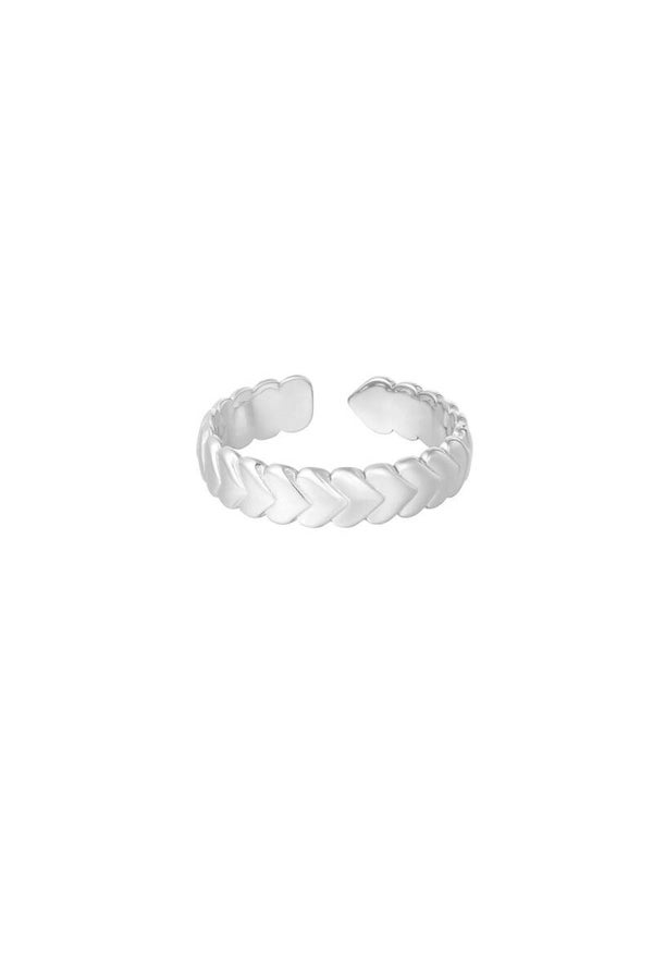 ring gevlochten ★zilver