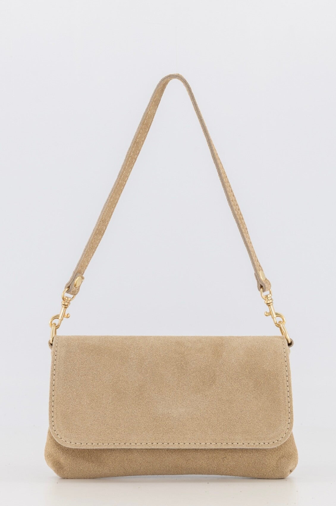 anouk bag - sand (echt suede)