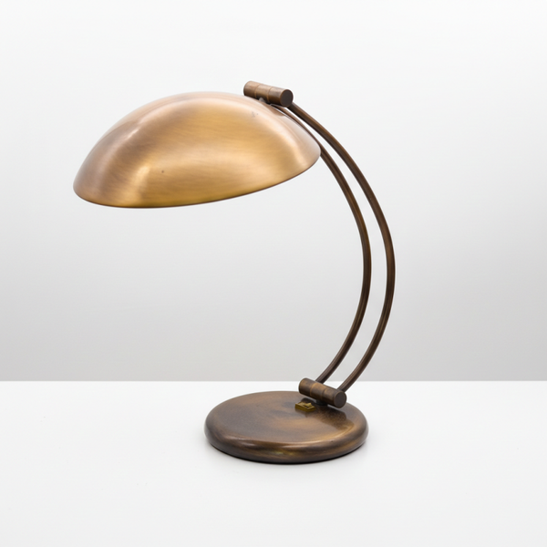 Bauhaus Brass Desk Lamp | 1970s Massive by Pieter-Jozef De Jaeck – Vintage Lighting