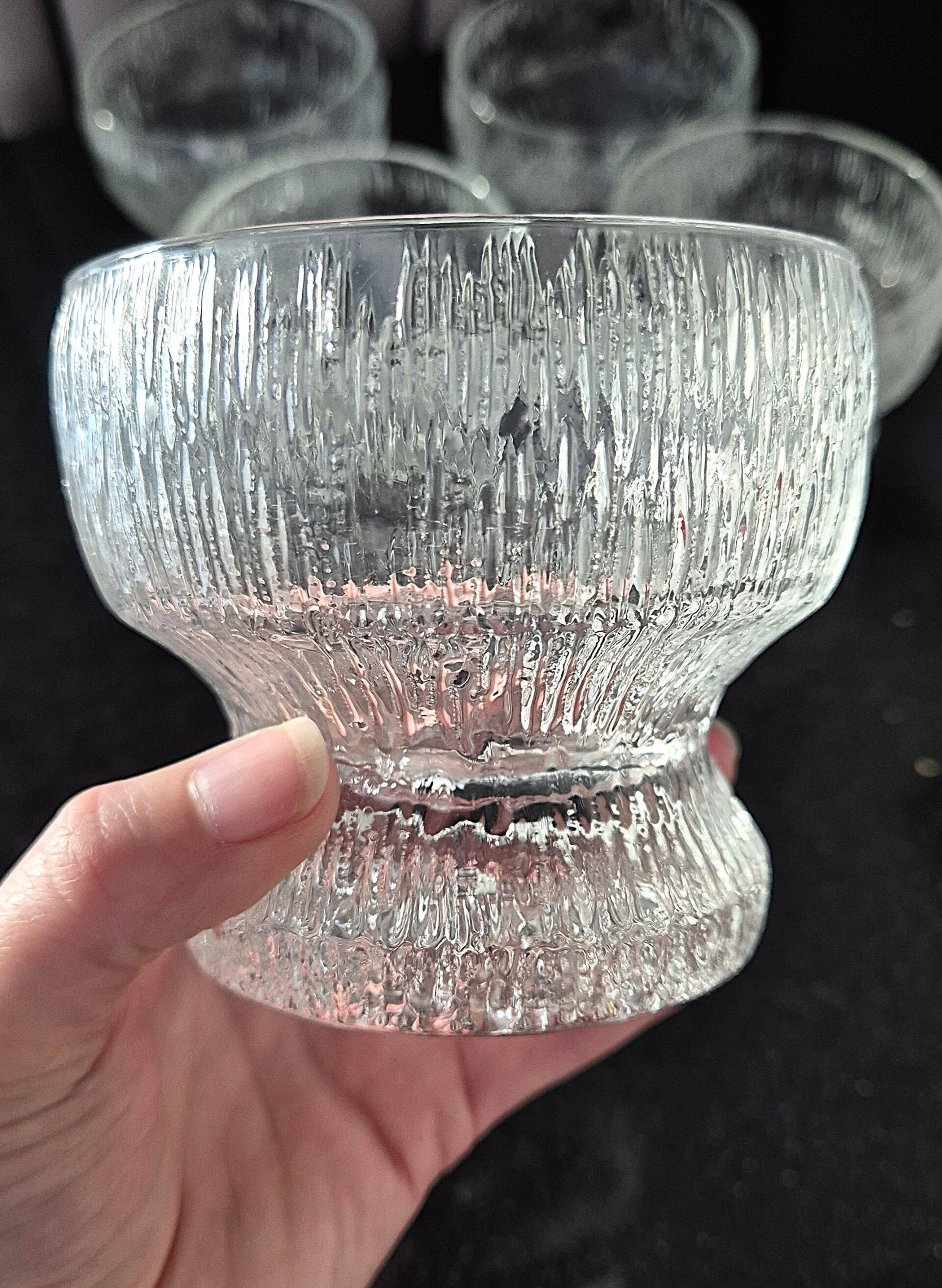 vintage Iittala Finnish glass vase Iittala Tapio vintage Scandinavian glass