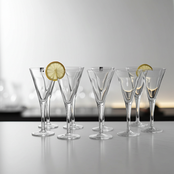 Set of 5 Luigi Bormioli Super Champagne Glasses | Elegant Crystal Flutes for Celebrations