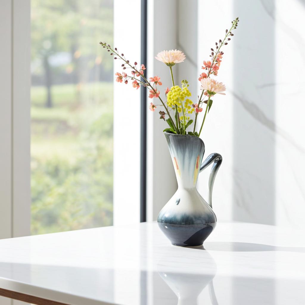 Vintage West Germany Jug Vase 457/19 – Mid-Century Ceramic Charm