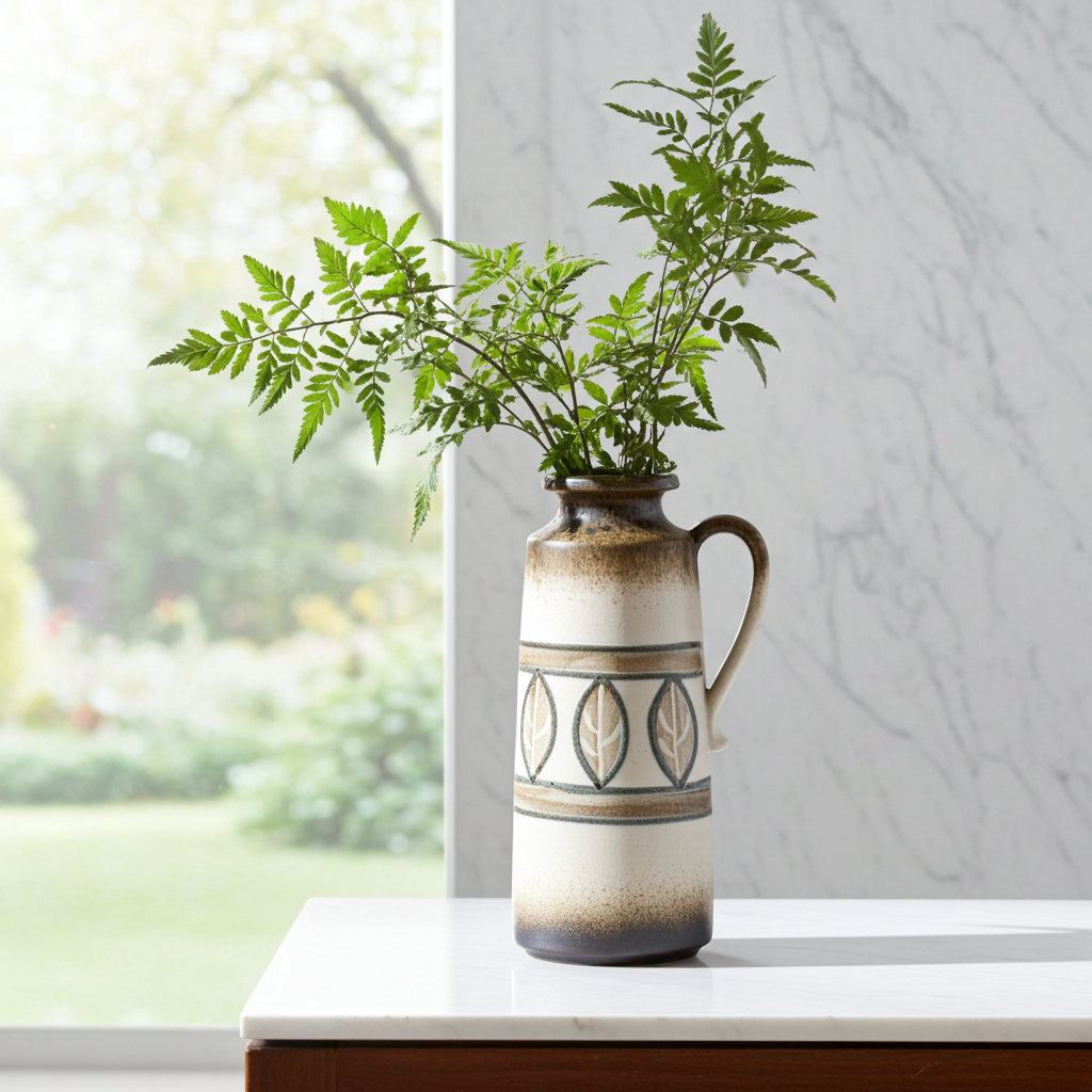 Huge 35cm Scheurich 401-35 Fat Lava Vase – West Germany Vintage Pottery