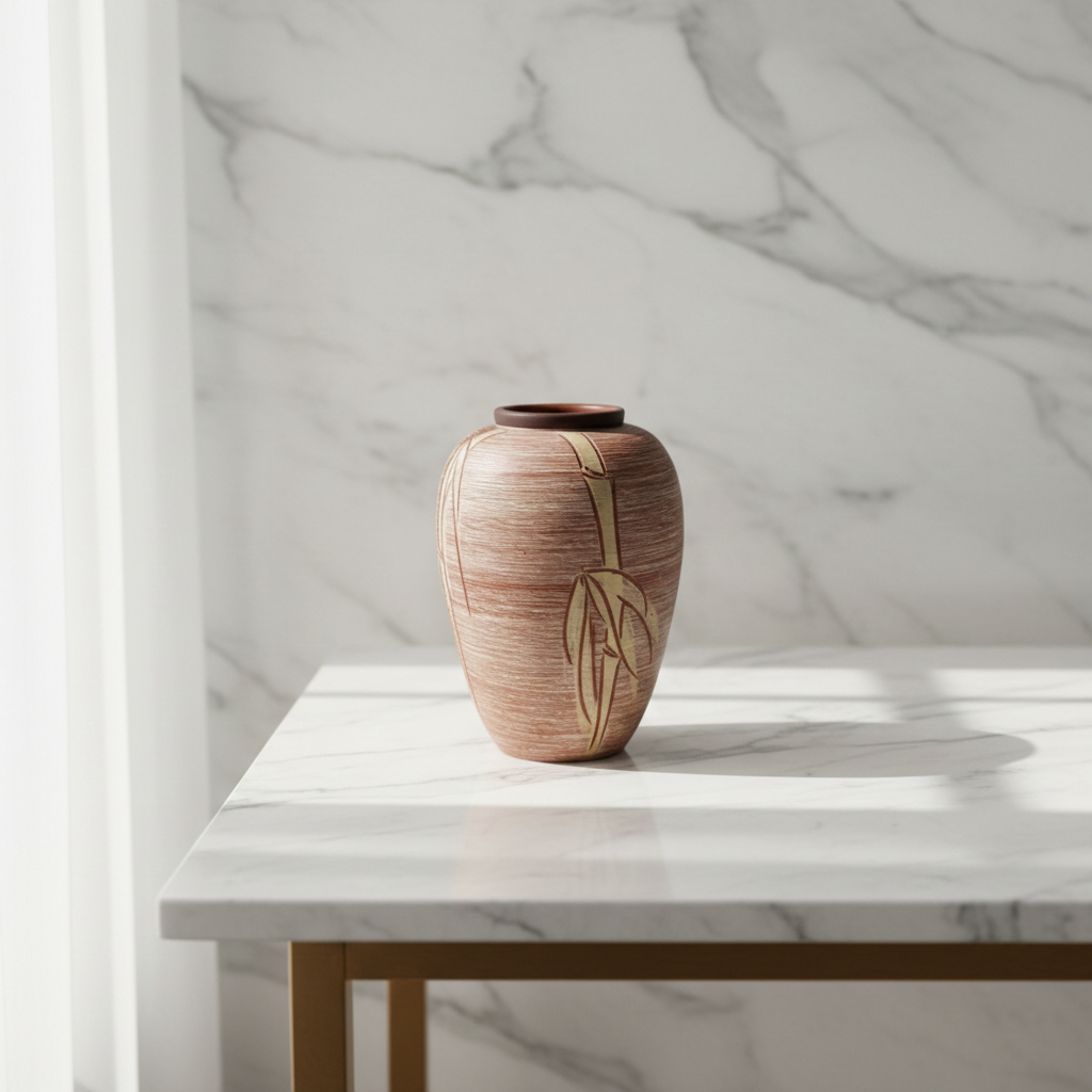 Unique vase asian motive