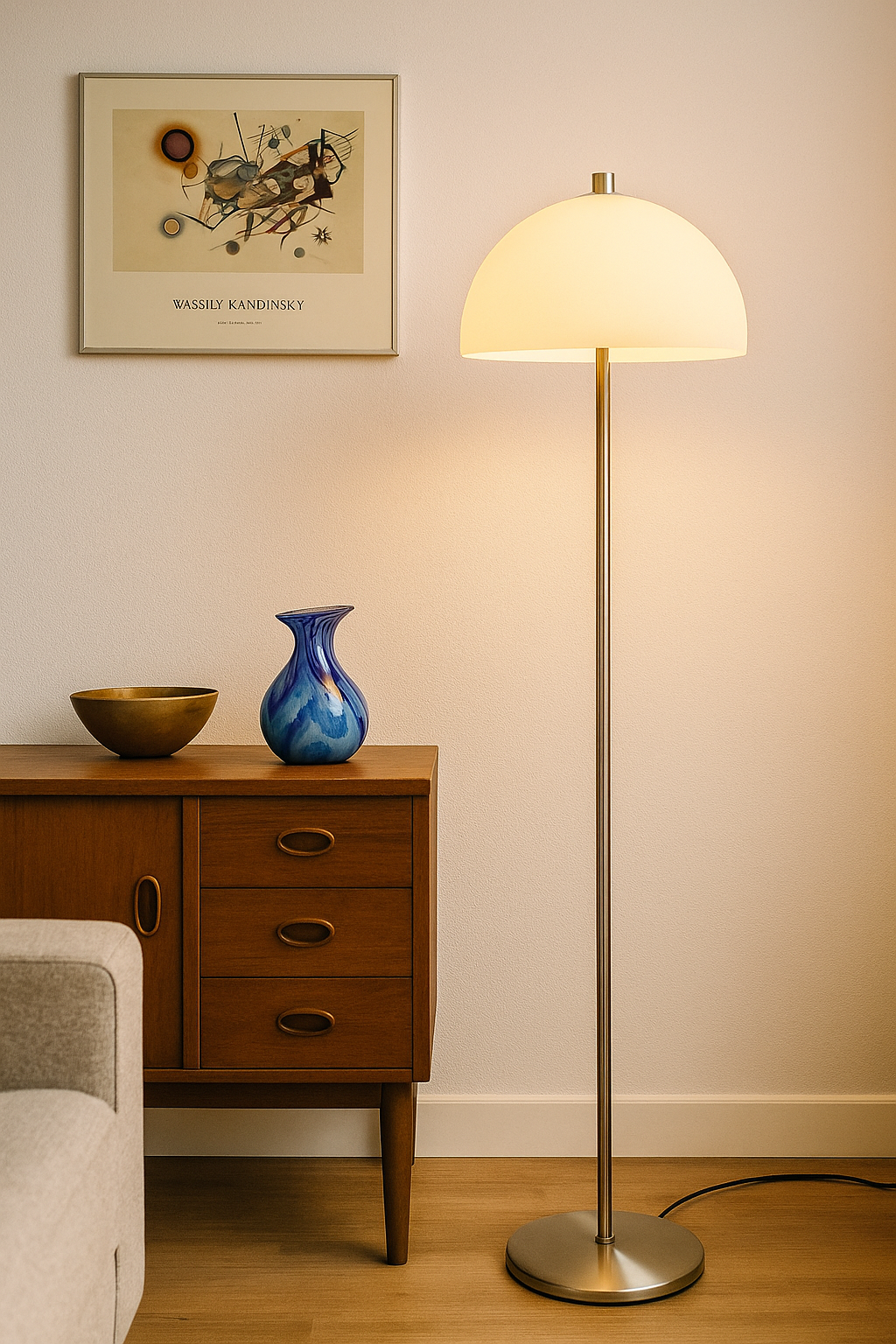 Lightbox Mushroom Floor Lamp – Mid-Century Modern WOFI Germany Design Lighting