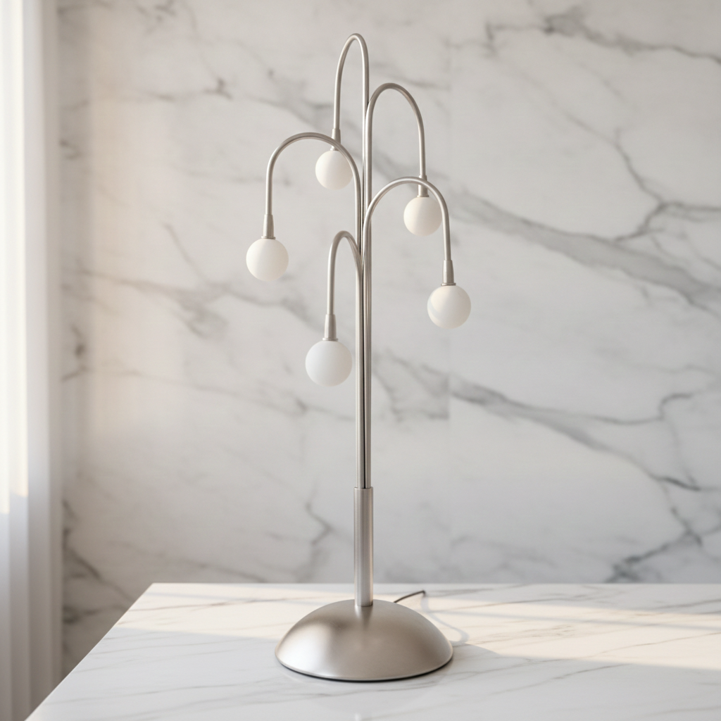 La Relco Milano Italy Vintage Mid-Century Modern Multi-Arm Table Lamp – Dimmer - Art. 5500