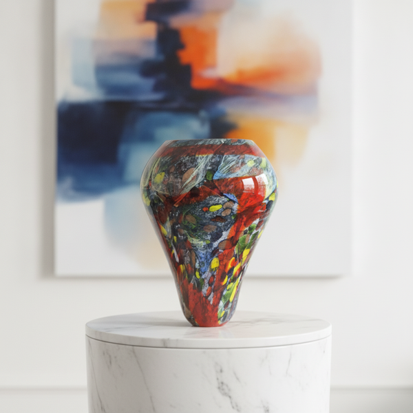 Rare Dino Martens for Aureliano Toso Murano Tutti Frutti Vase – Gold Leaf Art Glass, 1950s | TheyUnique