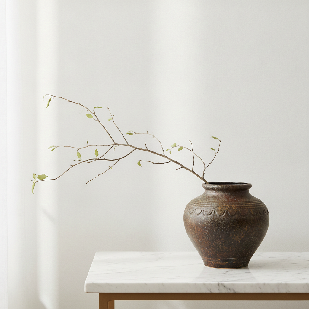 West Germany Bay Keramik 770-20 Vase, Bronze and Gold | TheyUnique