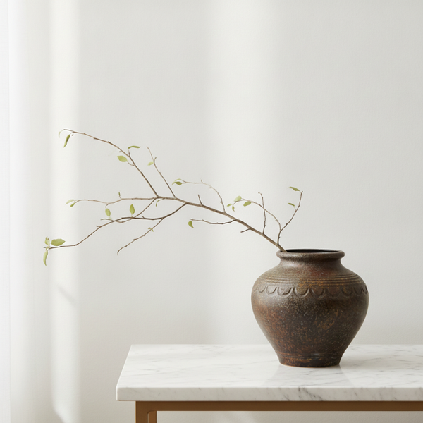 West Germany Bay Keramik 770-20 Vase, Bronze and Gold | TheyUnique