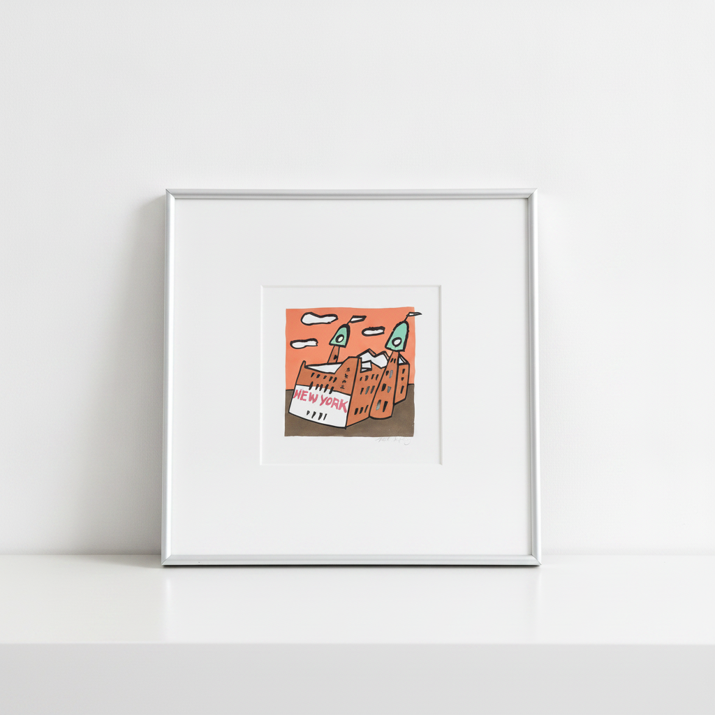 Vintage Stadskunst Rotterdam Hotel New York Print – Signed by Roel Meertens & Ferry Pronk | They Unique