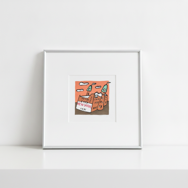 Vintage Stadskunst Rotterdam Hotel New York Print – Signed by Roel Meertens & Ferry Pronk | They Unique