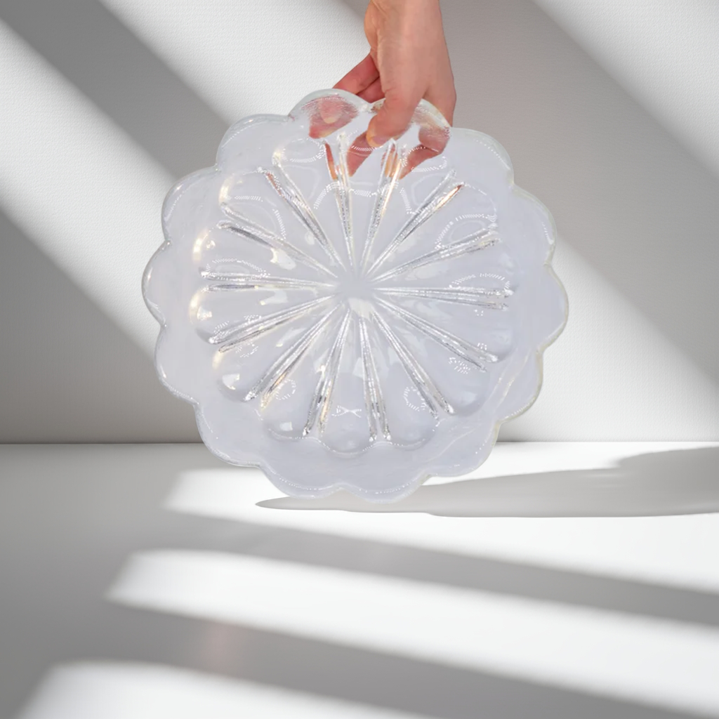 Original Vintage Walther Glass Crystal Bowl – German Elegance at Its Finest