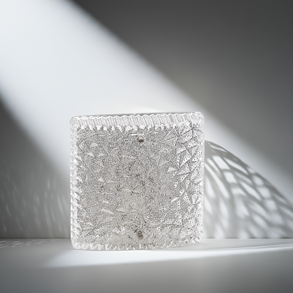 Mid-Century Modern Glass Wall Sconce by Bur Leuchten – Vintage German Design