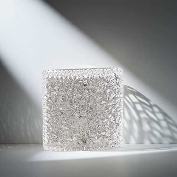 Mid-Century Modern Glass Wall Sconce by Bur Leuchten – Vintage German Design