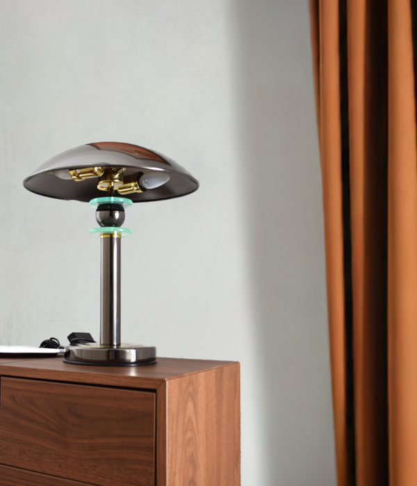 Electric Table Lamp – 1970s Mushroom Mid-Century Modern Space Age Design