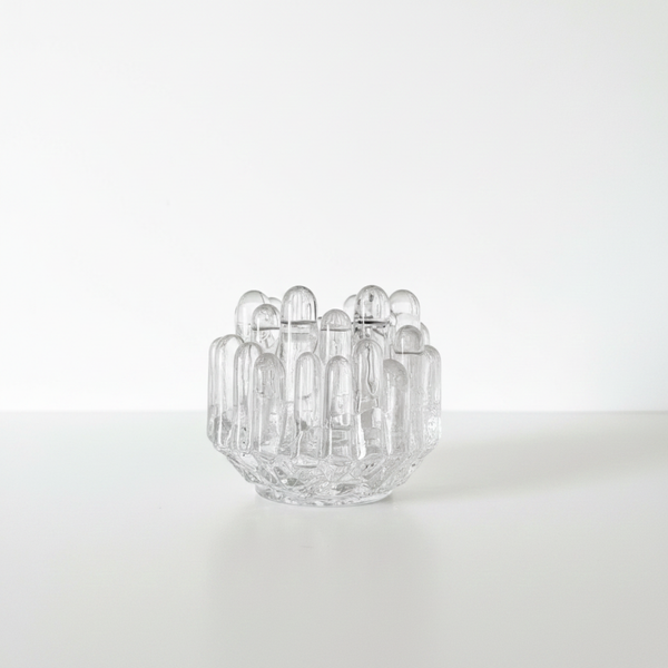 Kosta Boda Polar Votive Candle Holder by Göran Wärff – Swedish Crystal, 1970s | TheyUnique