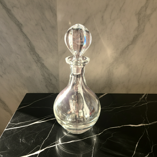 Vintage Crystal Decanter with Royal Marking | High-Quality Handcrafted Glassware | TheyUnique
