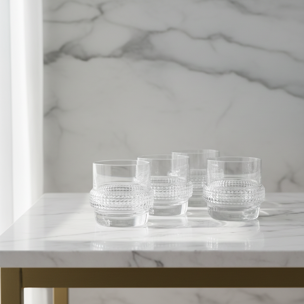 Original 1960s Peill & Putzler Glasses – Set of 6, Mid Century Modern Barware