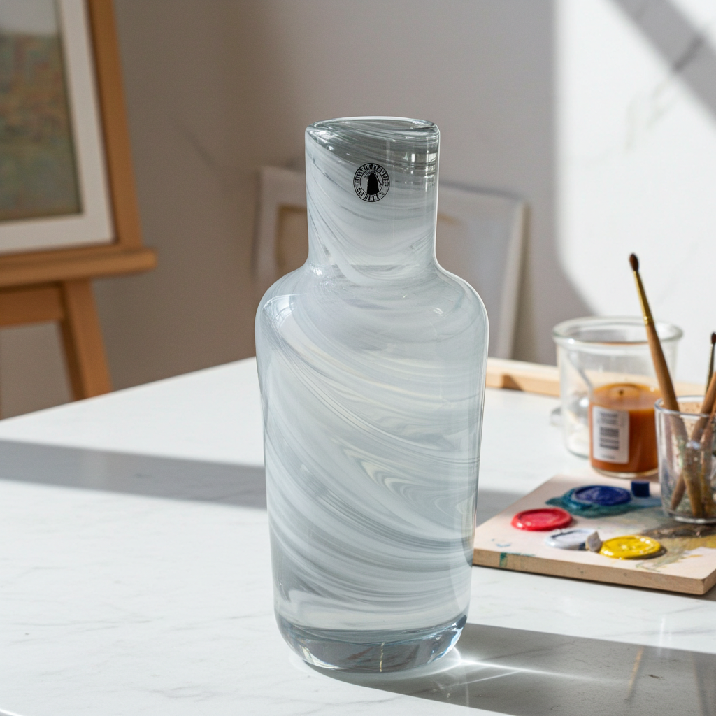 Hand-Blown Swirl Art Glass Vase by Iina Vuorivirta for IKEA | TheyUnique.com