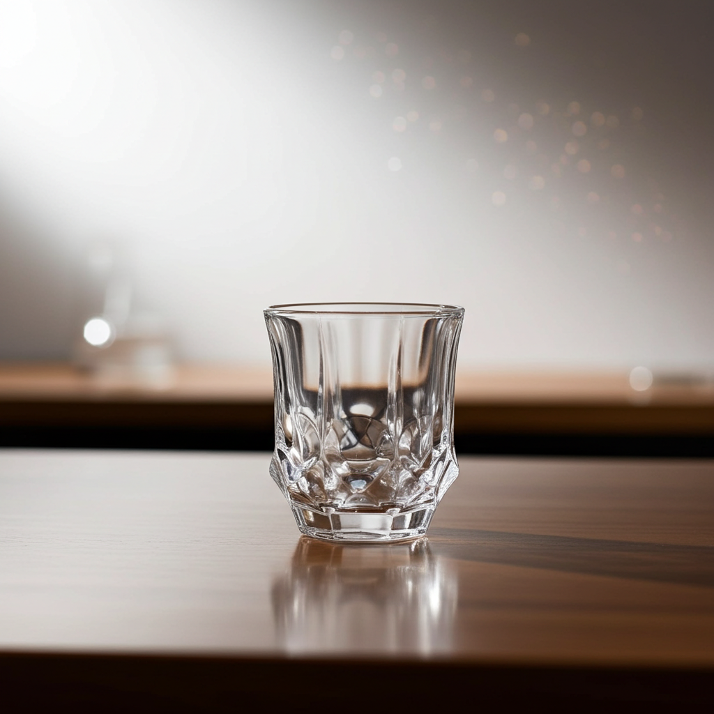 Set of 2 Crystal Bohemia Old Fashioned Whisky Glasses – Elegant & Durable, 10cm Height