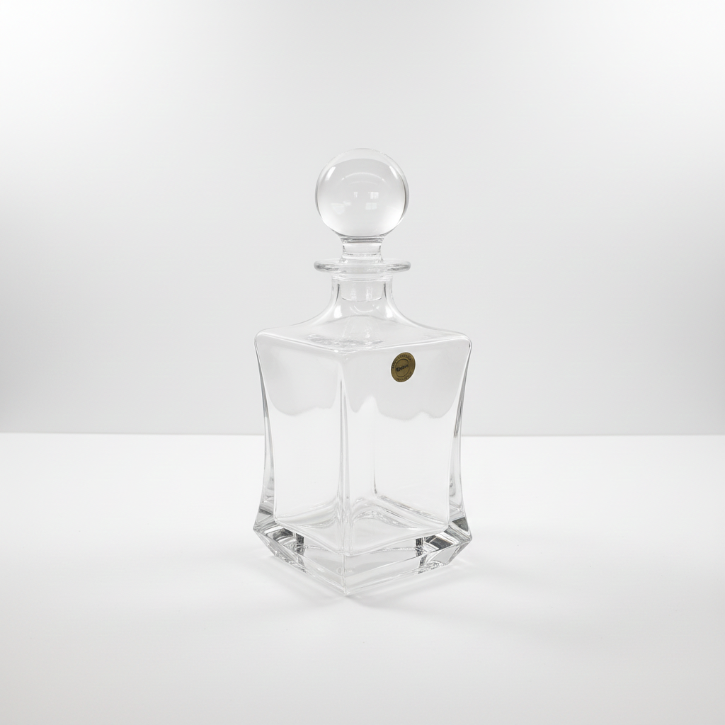 Roma Whiskey Decanter – 24% Lead Crystal | Elegant Cut Glass Carafe