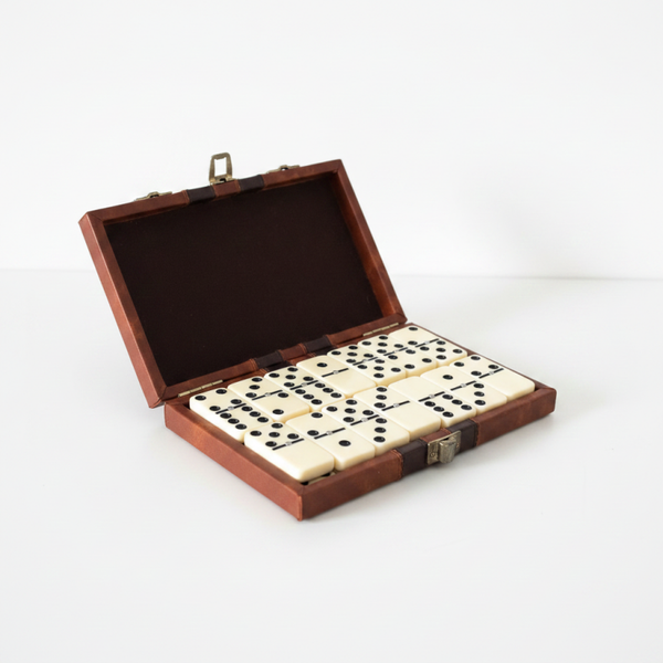 Vintage Domino Game in Elegant Storage Box – Classic Table Game | TheyUnique