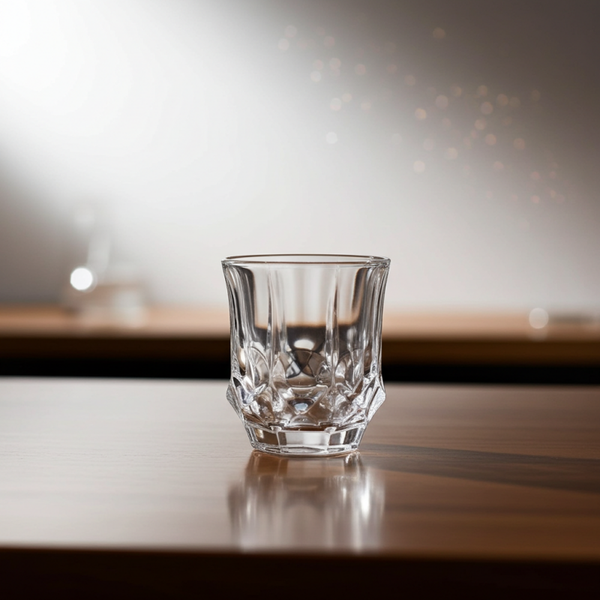 Set of 2 Crystal Bohemia Old Fashioned Whisky Glasses – Elegant & Durable, 10cm Height