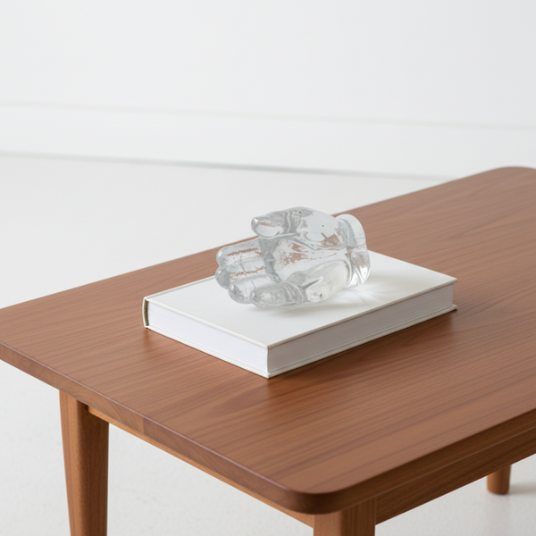 Vintage Clear Glass Hand Dish / Ashtray – 1970s Decorative Catchall | TheyUnique