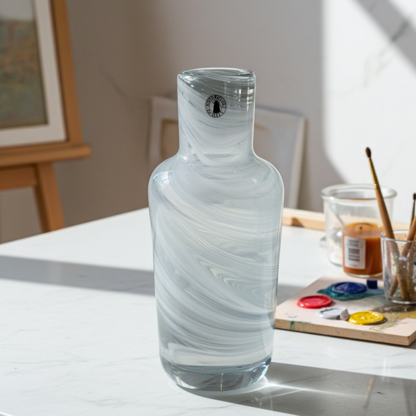 Hand-Blown Swirl Art Glass Vase by Iina Vuorivirta for IKEA | TheyUnique.com