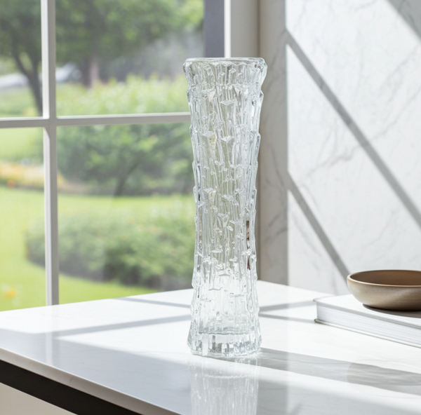 Vintage Oberglas Austria Bark Texture Glass – Modernist Design from the 1960–1970s | They Unique