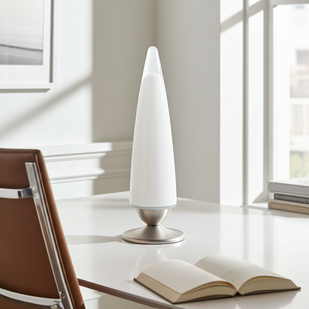Postmodern Cone-Shaped Table Lamp by Massive – 1980s Design