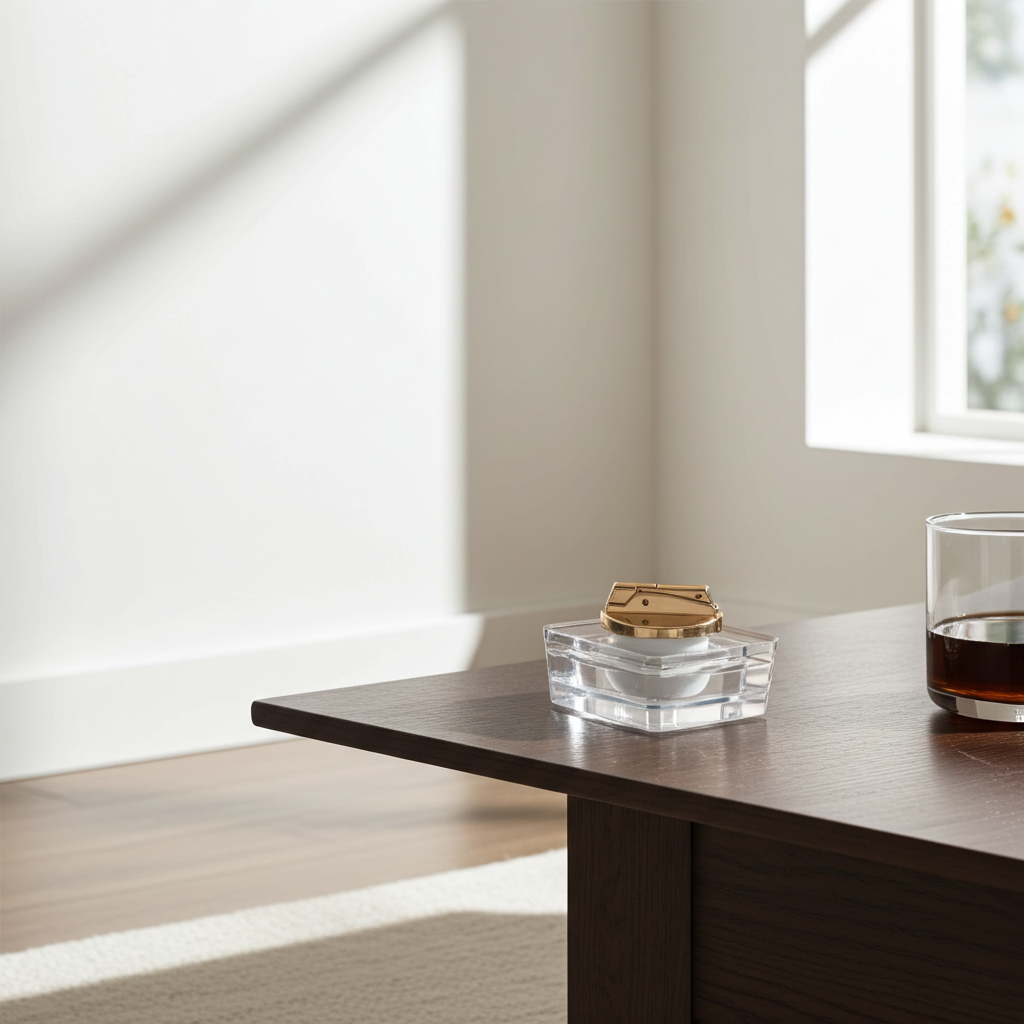 Nico 8 Table Lighter by Matroes S.A. – Plexiglass Base, 1970s