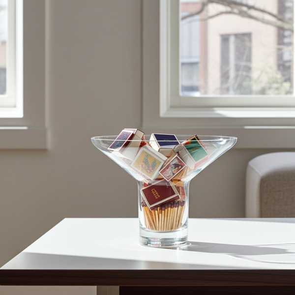 Krosno Bonny Crystal Vase with Bubble Base – Original Stickers