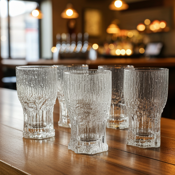 Iittala Aslak Glasses – Set of 6 | Design by Timo Sarpaneva | Finnish Mid-Century Glassware – TheyUnique